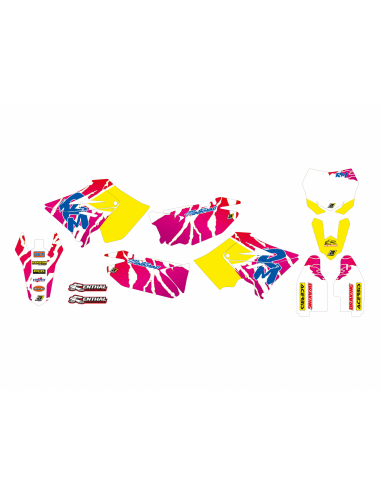Kit déco + housse de selle pour kit restylé | Suzuki RM125 et RM250 2001-2008