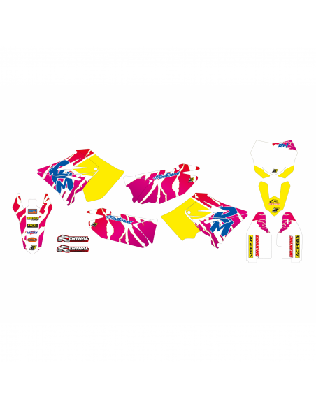 Kit déco + housse de selle pour kit restylé | Suzuki RM125 et RM250 2001-2008