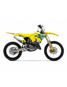 Kit déco + housse de selle pour kit restylé KSRT22 réplica | Suzuki RM125 et RM250 2001-2008