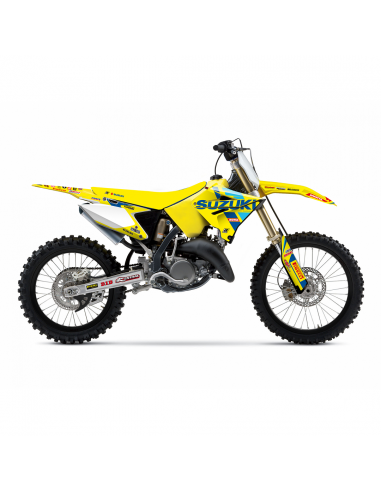 Kit déco + housse de selle pour kit restylé KSRT22 réplica | Suzuki RM125 et RM250 2001-2008